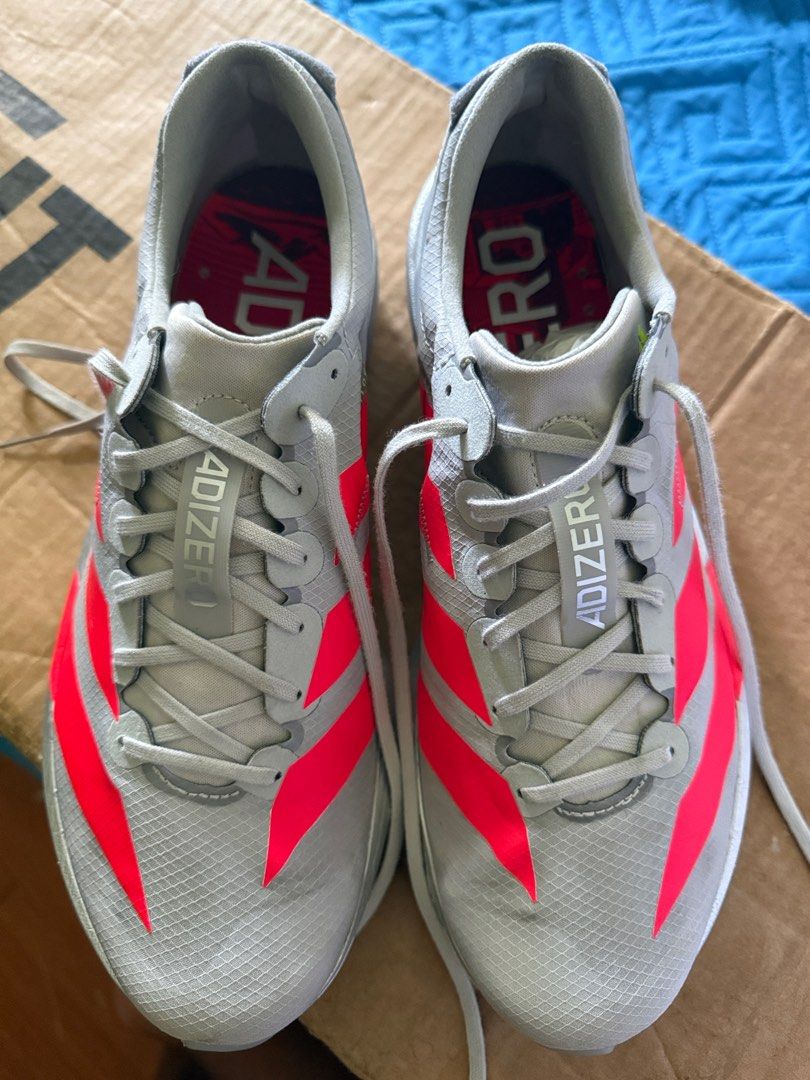 Adidas Adizero Adios 9 [US9 M] (Category: Sneakers) located in Manila. Submitted by ry.nalupa (Listing ID 1387496184, Image 2). Description: No longer part of my rotation. Used as backup pair. Bought last Dec 2024 @ Adidas PH Online store Message lang if interested.