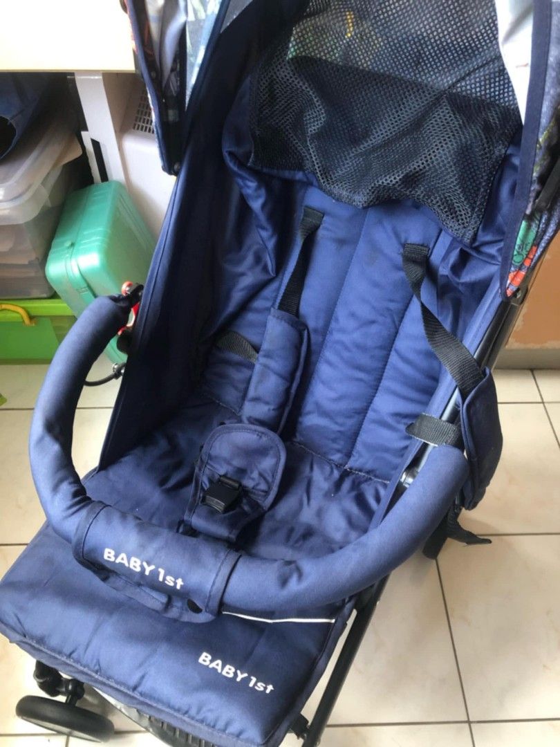 Baby 1st baby stroller (Category: Strollers) located in Dagupan City. Submitted by einalem.declutters (Listing ID 1387416265, Image 3). Description: Good condition Send a message for inquiries. PAYO, buyer will shoulder the shipping fee MOP: Gcash MOD: J&T or LBC.
