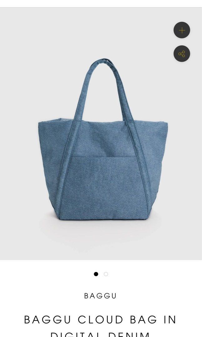 Baggu Cloud Bag in Digital Denim (Category: Luxury Bags & Wallets) located in Quezon City. Submitted by rchantong (Listing ID 1385069281, Image 1). Description: Bought in Certified Calm for P4,250- No issues/ like new/ used 2x only RFS: too many bags .