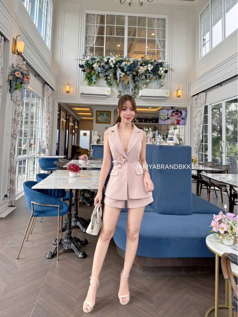 BKK Jariya Vest Shorts Set (Category: Sets or Coordinates) located in Paranaque City. Submitted by 1stofmay.ph (Listing ID 1387520515, Image 1). Description: Thailand Premium Items 🇹🇭 Vest Shorts Set, Flower Bet Included Brand: Jariya Brand New Color: Cream Size: Large PH On Hand Ready to Ship First to pay Basis (No Reservations) All sales are final (NO Return, NO Refund Policy) Cash on Delivery (COD) is not available. All orders must be paid i