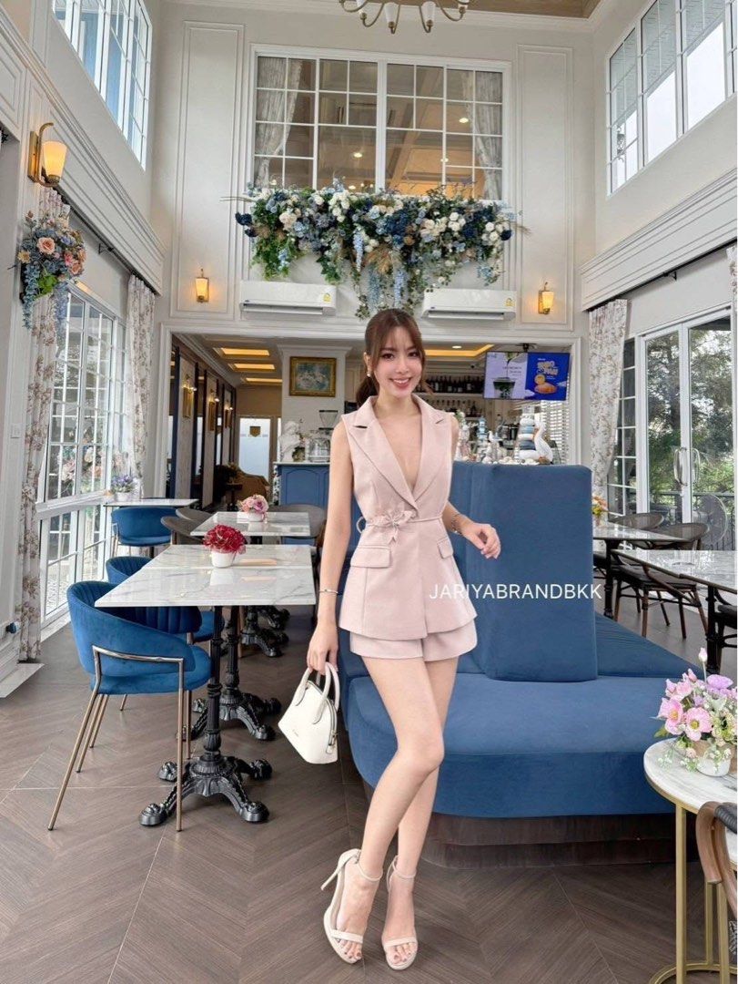 BKK Jariya Vest Shorts Set (Category: Sets or Coordinates) located in Paranaque City. Submitted by 1stofmay.ph (Listing ID 1387520515, Image 2). Description: Thailand Premium Items 🇹🇭 Vest Shorts Set, Flower Bet Included Brand: Jariya Brand New Color: Cream Size: Large PH On Hand Ready to Ship First to pay Basis (No Reservations) All sales are final (NO Return, NO Refund Policy) Cash on Delivery (COD) is not available. All orders must be paid i