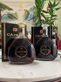1L Rare Vintage 1980s Camus XO Cognac – Long Neck, Food