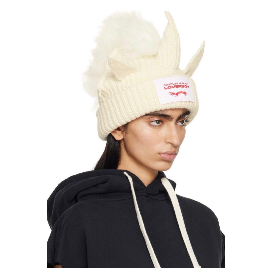 charles jeffrey loverboy chunky unicorn beanie 獨角獸毛帽
