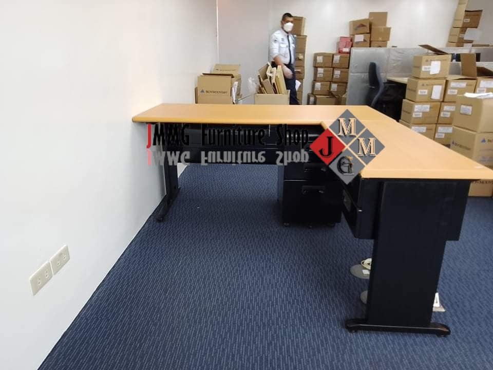 Executive table . Office table . Chair . steel cabinet (Category: Office Furniture & Fixtures) located in Caloocan City. Submitted by officefurniture_jessica (Listing ID 1387368611, Image 3). Description: Best Value Premium Quality Home & Office Furniture Shop 🏅 Upgrade your office with our wide selection of office furniture! • Ready-Made-Furniture - Office Chairs - Office Tables - Steel Lockers • Customized Furniture - Office Partitions - Offic