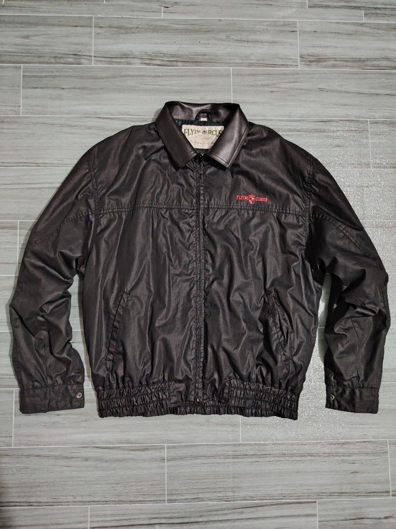 FLYING CIRCUS - Flight Jacket (Category: Coats, Jackets and Outerwear) located in Manila. Submitted by espesyaloffer (Listing ID 1387403460, Image 1). Description: FLYING CIRCUS - Flight Jacket Condition : 9/10 Size : 4 Dimensions ⬇️ Width : 24 Length : 26 Sleeve : 23 Flaws : none P1,500 + sf.