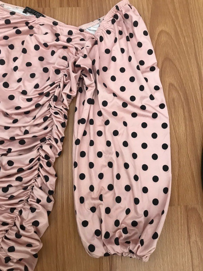 I saw it first - ruched dress (Category: Dresses) located in Marikina City. Submitted by LoveLocalbyPAF (Listing ID 1387372733, Image 3). Description: I saw it firt ruched mini dress Fits medium to semi large.
