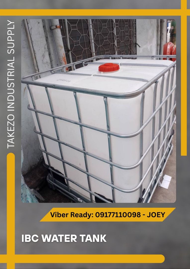 IBC WATER TANK (Category: Other Home Furniture) located in Manila. Submitted by joeyroque09 (Listing ID 1387415181, Image 1). Description: Item: IBC WATER TANK Specs: 1000 Liters .