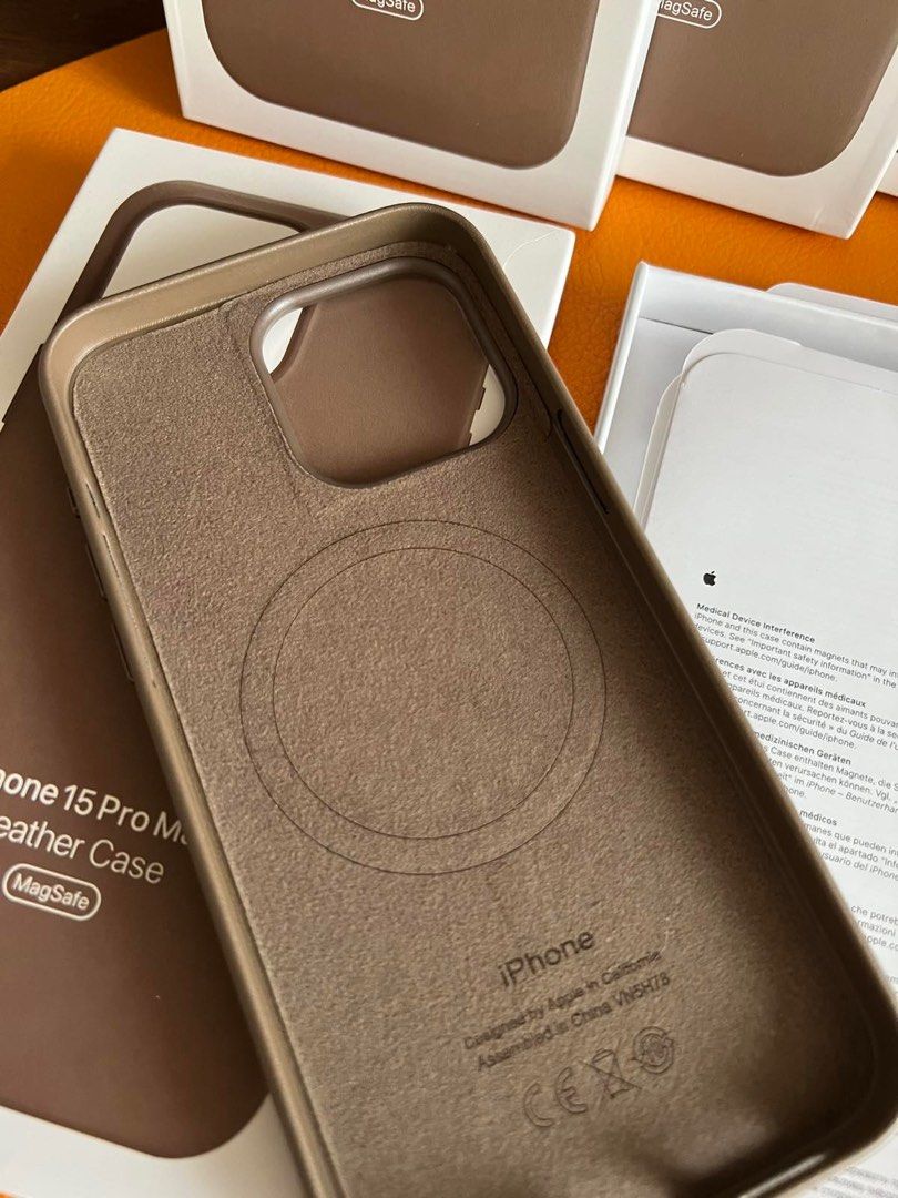iPhone 15 Pro Max Magsafe Leather Case [TAUPE] (Category: Cases & Sleeves) located in Manila. Submitted by mercedgret74092 (Listing ID 1387433093, Image 2). Description: Pm me.