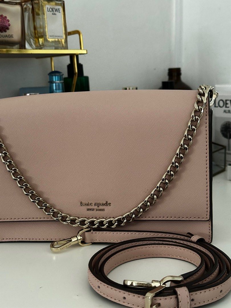 Kate Spade Pink Shoulder/Sling Bag (Category: Cross-body Bags) located in Paranaque City. Submitted by michysseconds (Listing ID 1387442108, Image 1). Description: .