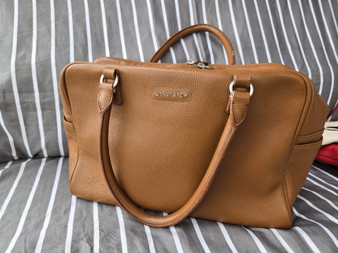 Lancaster handbag #boston bag #soft #geniune leather #波士頓包