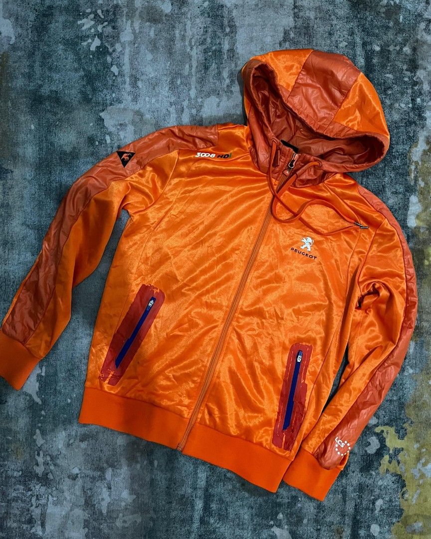 Le Coq Sportif x Peugeot 3008 HDI Hoodie Jacket vintage, Fesyen