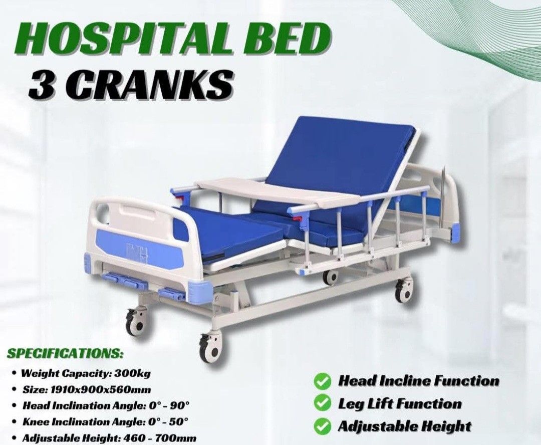 Manual Hospital Bed (Category: Other Assistive Aids) located in Las Pinas. Submitted by youngbear.fafe9c (Listing ID 1387494057, Image 1). Description: Used for less than 2 mos. Reason for selling - would like to buy electric hospital bed.