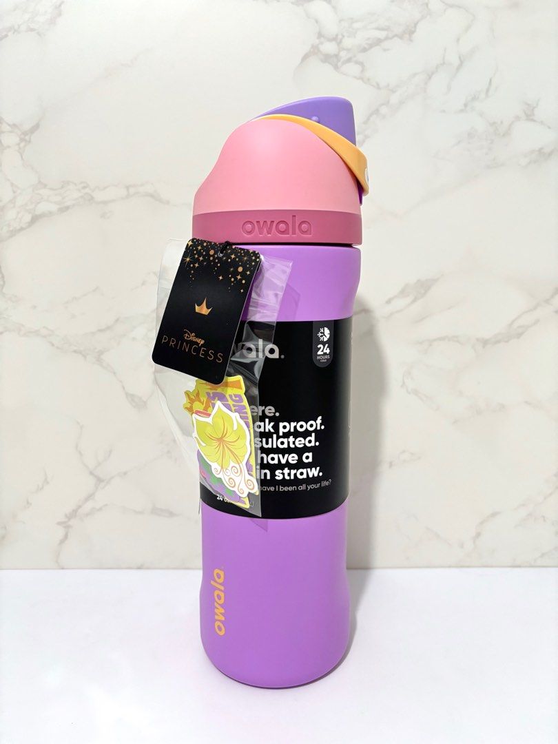 Owala Disney Rapunzel 24oz (Category: Water Bottles & Tumblers) located in Pasig City. Submitted by imogen.hub (Listing ID 1387446087, Image 2). Description: Owala Freesip Disney Rapunzel 24oz 100% Authentic, US sourced Onhand and ready for SDD .