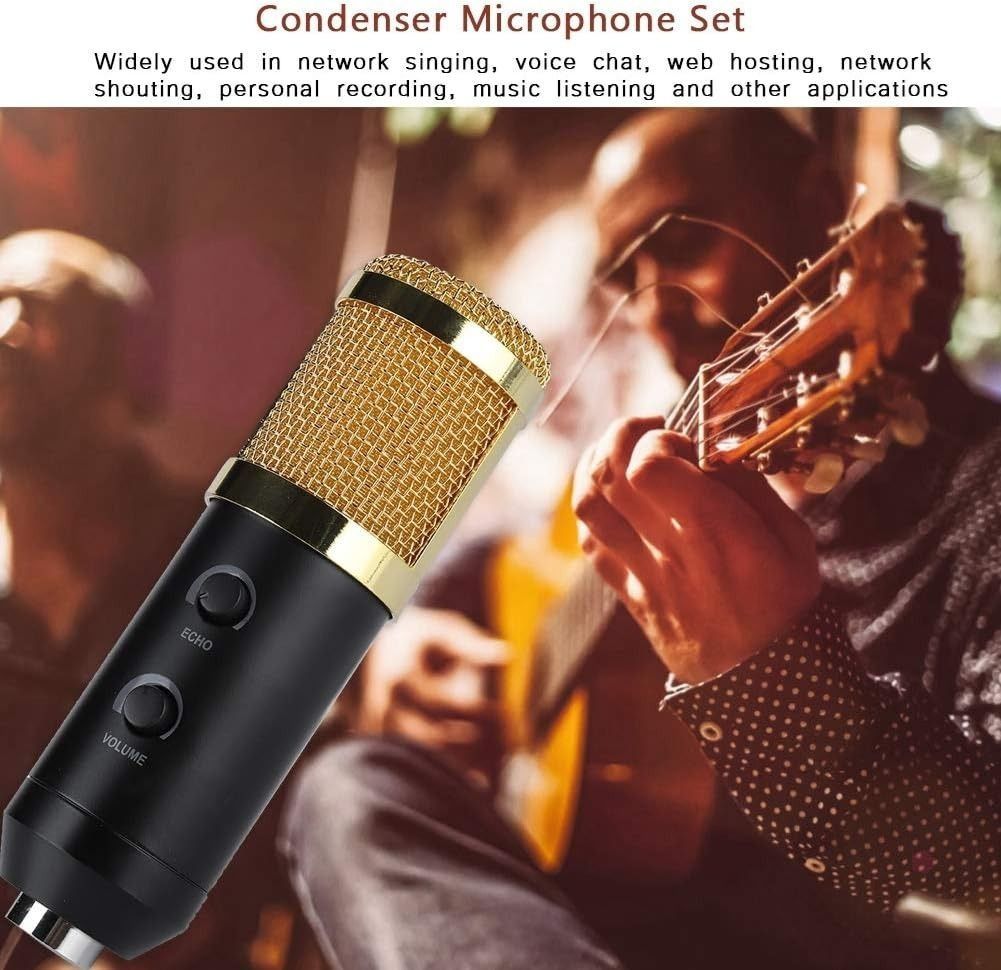 Professional Condenser Microphone Reverberator Set, with Boom Arm for Podcast Condenser, MK F600TL Microphone for Streaming, Voice Chat, Virtual Hosting, Personal Recording, Etc63699143665539114