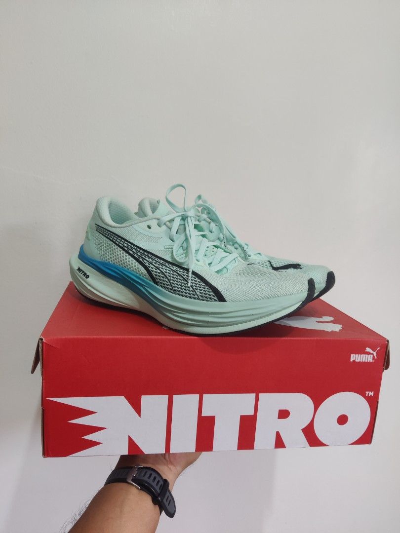 Puma Deviate Nitro 3 - US 9 Men's, Like New (Category: Sneakers) located in Pasig City. Submitted by markelvin (Listing ID 1387369316, Image 1). Description: Selling Puma Deviate Nitro 3, size US 9 Men’s. Almost brand new, only used for a single 5km run. Purchased for 8,800 letting it go for ₱6,000 only. Open for swap Velocity nitro 4 size 9.