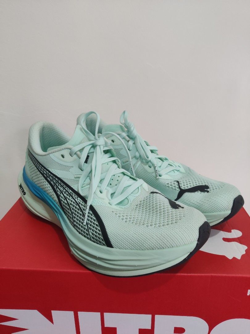 Puma Deviate Nitro 3 - US 9 Men's, Like New (Category: Sneakers) located in Pasig City. Submitted by markelvin (Listing ID 1387369316, Image 2). Description: Selling Puma Deviate Nitro 3, size US 9 Men’s. Almost brand new, only used for a single 5km run. Purchased for 8,800 letting it go for ₱6,000 only. Open for swap Velocity nitro 4 size 9.