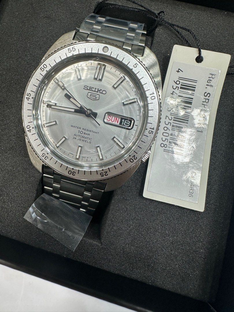 Seiko Gene Kranz SRPL91 SRPL91K1 (Category: Men's Watches) located in Manila. Submitted by seikowatchfactory (Listing ID 1387461708, Image 2). Description: BNIB 10/10 Model: SRPL91K1 Price: 21995 pesos Specifications: Case Diameter: 38.2mm Case Thickness: 12.3mm Lug-to-Lug: 44.7mm Lug size: 20mm Case Material: Stainless Steel Heritage Design Re-creation Limited Edition 9,999 pieces Caliber Number 4R36 Automatic Movement with Hacking and Manual wi