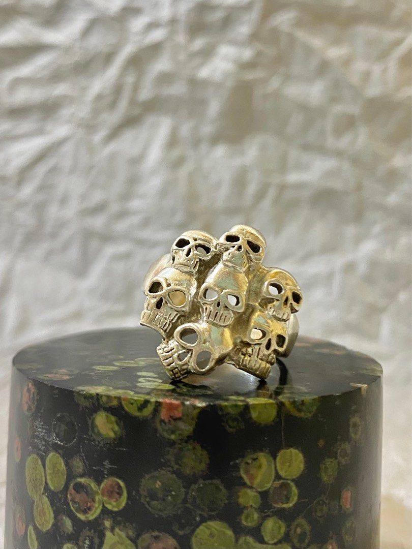 Seven Homies Skull Ring | 925 Silver (Category: Rings) located in Solano. Submitted by silvershineph (Listing ID 1387379597, Image 1). Description: Seven Homies Skull Ring 925 Silver Size 10 7.7g.