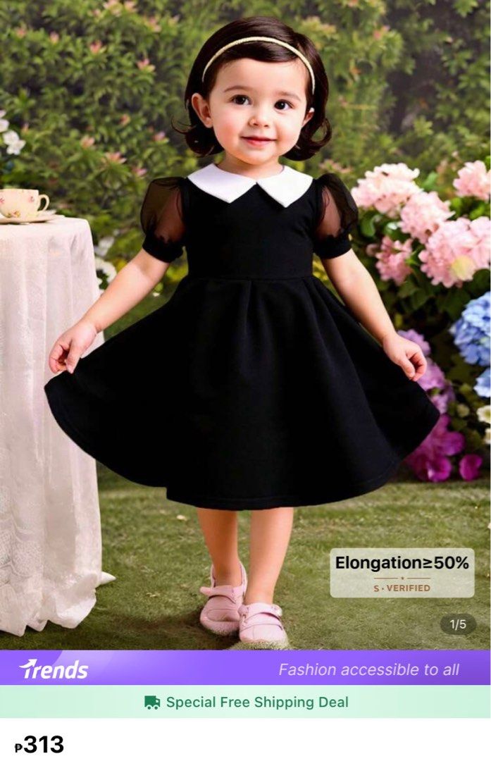Wednesday Black Dress 2T (Category: Babies & Kids Fashion) located in Hermosa. Submitted by ninangjill (Listing ID 1387435000, Image 1). Description: SHEIN Brand new with no tag Never worn, nilabhan lang Ready to wear Negotiable.