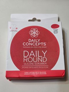 ［有1個］美國Daily Concepts矽膠起泡去死皮去角質沐浴軟刷 Daily Round Silicone Scrubber64174975979009110