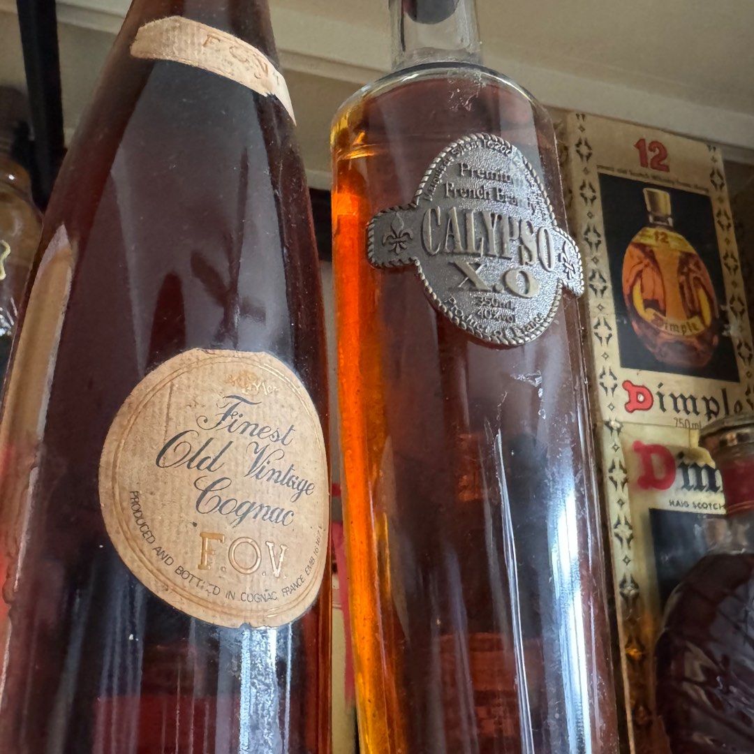 🍷720ml FOV Finest Old Vintage Cognac & Calypso XO Brandy 350ml