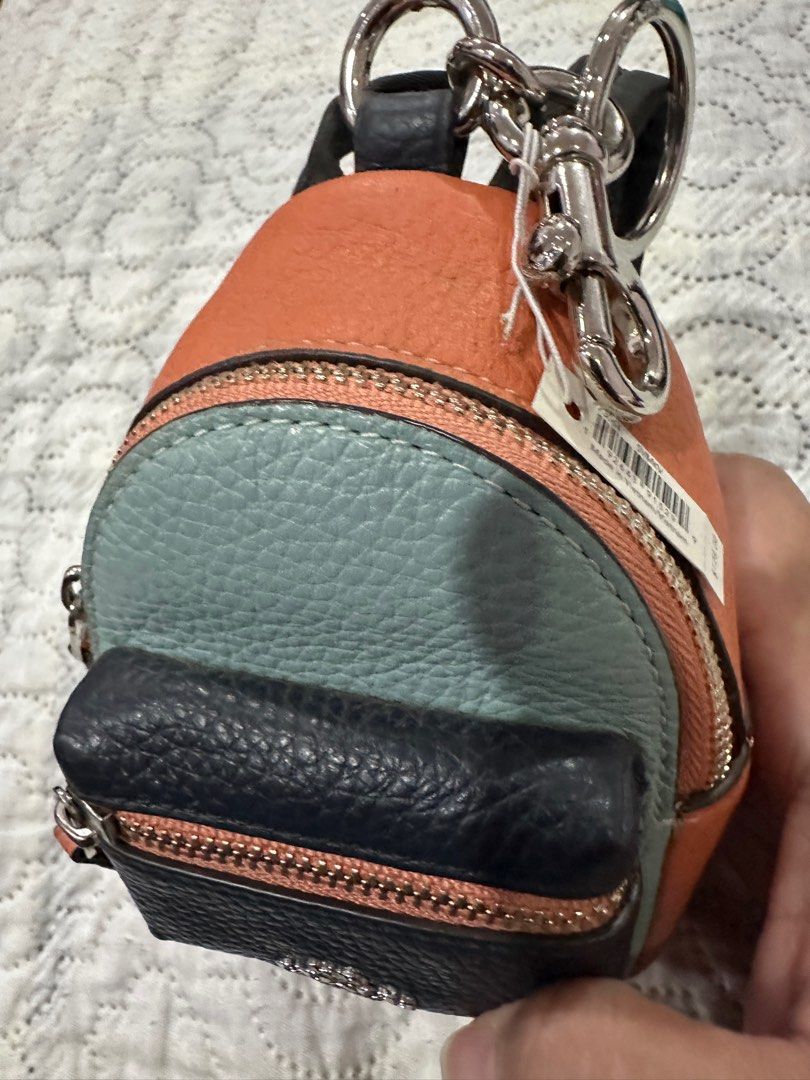 Authentic Coach mini backpack keychain (Category: Luxury Bags & Wallets) located in Pasig City. Submitted by sandy120913 (Listing ID 1387664242, Image 3). Description: Authentic Coach backpack bag charm/ coin purse.