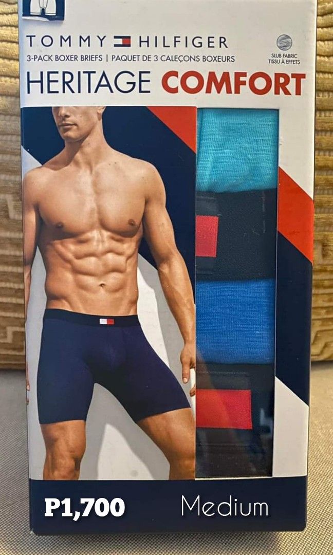 Authentic Tommy Hilfiger Boxer Briefs 3n1 Pack (Category: Underwear) located in Kalibo. Submitted by brandedboxedph (Listing ID 1387637280, Image 2). Description: 3 PACK TOMMY HILFIGER BOXER BRIEF Heritage Comfort fabric : Cotton Stretch o size MEDIUM - assorted waistband/assorted fabric 🇨🇦 Original/Authentic Items from Canada ONHAND Ready To Ship Location: Kalibo Aklan Fixed Price/Sf shouldered by buyer courier: J&T.