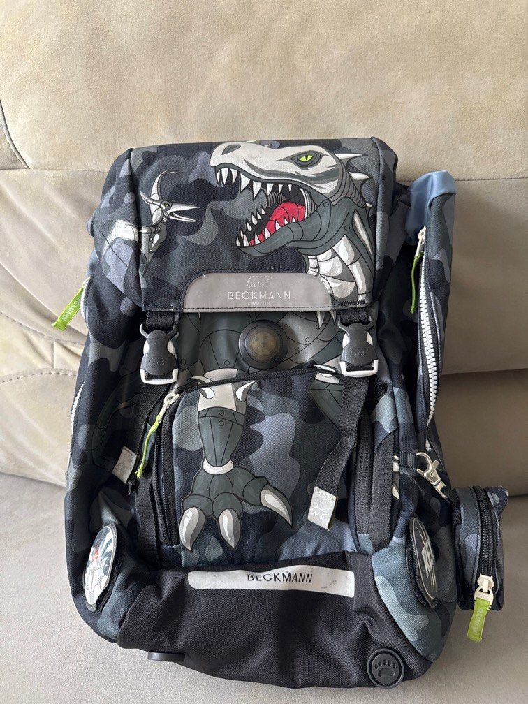 Beckmann Backpack (Category: Backpacks) located in Singapore. Submitted by chuchumama (Listing ID 1387579404, Image 1). Description: Lightly used school bag, suitable for primary school student. Strong back support Usual price $249.