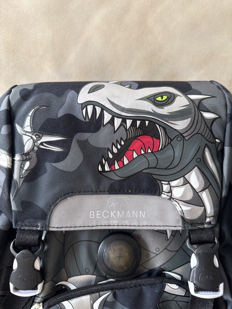 Beckmann Backpack (Category: Backpacks) located in Singapore. Submitted by chuchumama (Listing ID 1387579404, Image 3). Description: Lightly used school bag, suitable for primary school student. Strong back support Usual price $249.