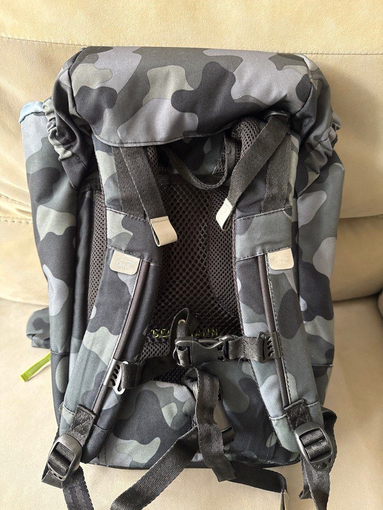 Beckmann Backpack (Category: Backpacks) located in Singapore. Submitted by chuchumama (Listing ID 1387579404, Image 6). Description: Lightly used school bag, suitable for primary school student. Strong back support Usual price $249.