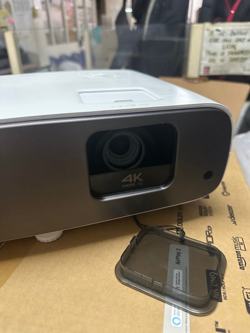 benQ ht3560/w2710 (Category: Projectors) located in Quezon City. Submitted by boldtree.1311bd (Listing ID 1387656111, Image 3). Description: BenQ HT3560/w2710 Projector Specifications Best Used For home theater gaming Released May 2023 Global Also sold as the BenQ W2710outside of the USA. Brightness 2,200 Lumens (ANSI)1 Resolution 3840x2160 Aspect Ratio 16:9 (4K HD) Contrast 50,000:1 (full on/off) Dynamic Iris Yes Display Type DLP x 1 Color Proce