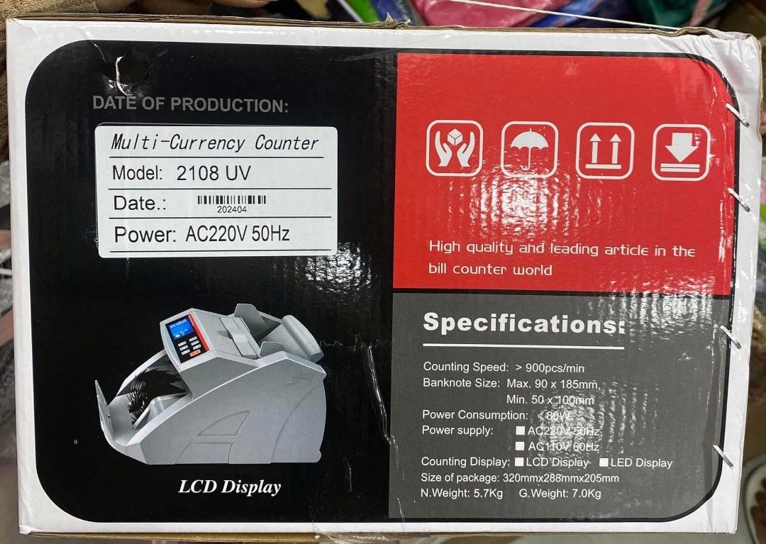 Bill counter (Category: Office & Business Technology) located in Manila. Submitted by jelai.cybyb (Listing ID 1387663475, Image 2). Description: .