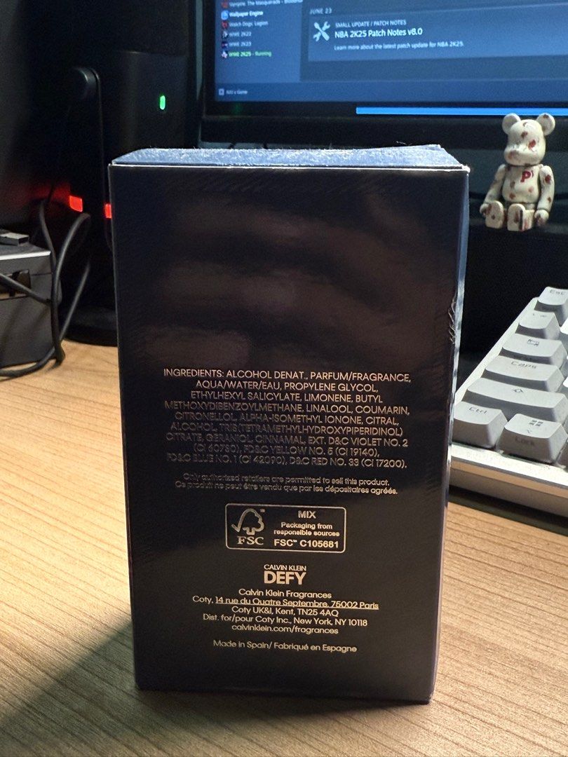 Calvin Klein Defy EDP (Category: Fragrance & Deodorants) located in Quezon City. Submitted by denzelmend79708 (Listing ID 1387552101, Image 2). Description: Calvin Klein Defy EDP Approx 95ml ₱2000.
