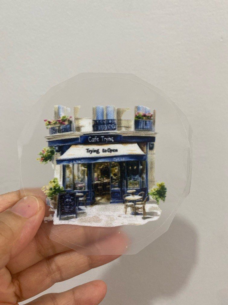 coffee shop embossed pet sticker (Category: Character Goods) located in San Mateo. Submitted by papelitas (Listing ID 1387580833, Image 1). Description: .