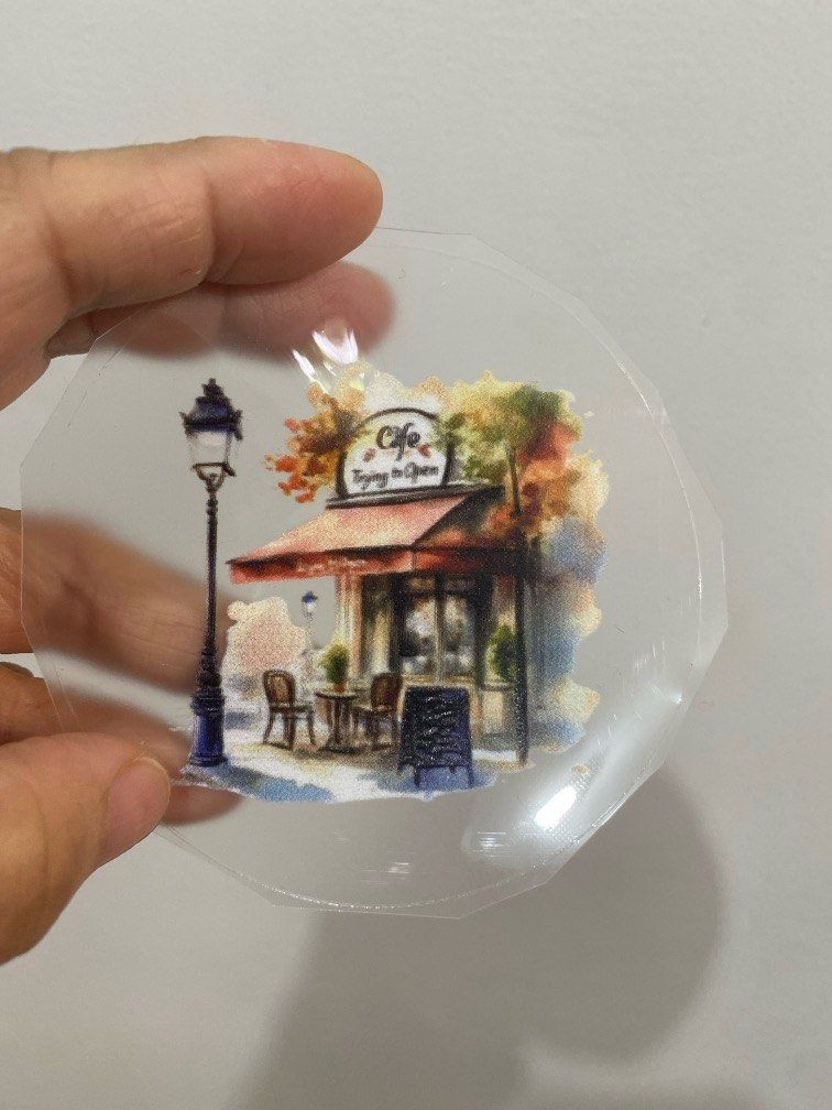 coffee shop embossed pet sticker (Category: Character Goods) located in San Mateo. Submitted by papelitas (Listing ID 1387581382, Image 1). Description: .