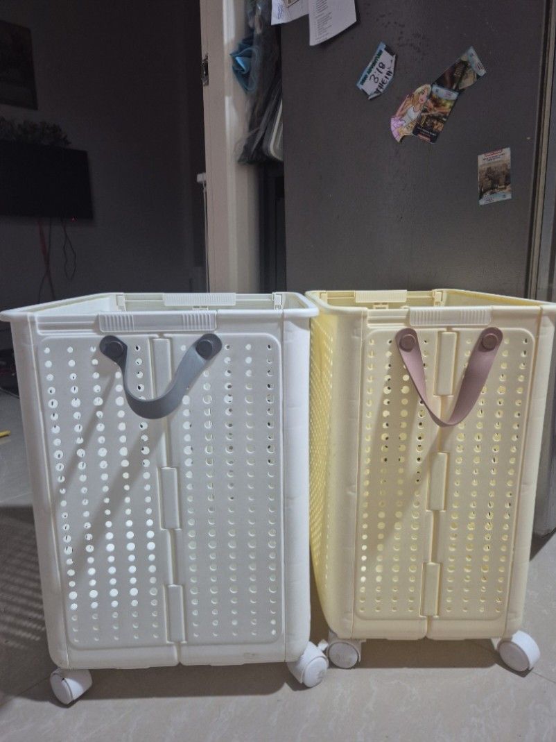Collapsible basket w/ wheels (Category: Laundry Baskets) located in Bulacan. Submitted by anything_preloved_preloved (Listing ID 1379070816, Image 1). Description: take 2 for 499. can send more pics for interested buyers..