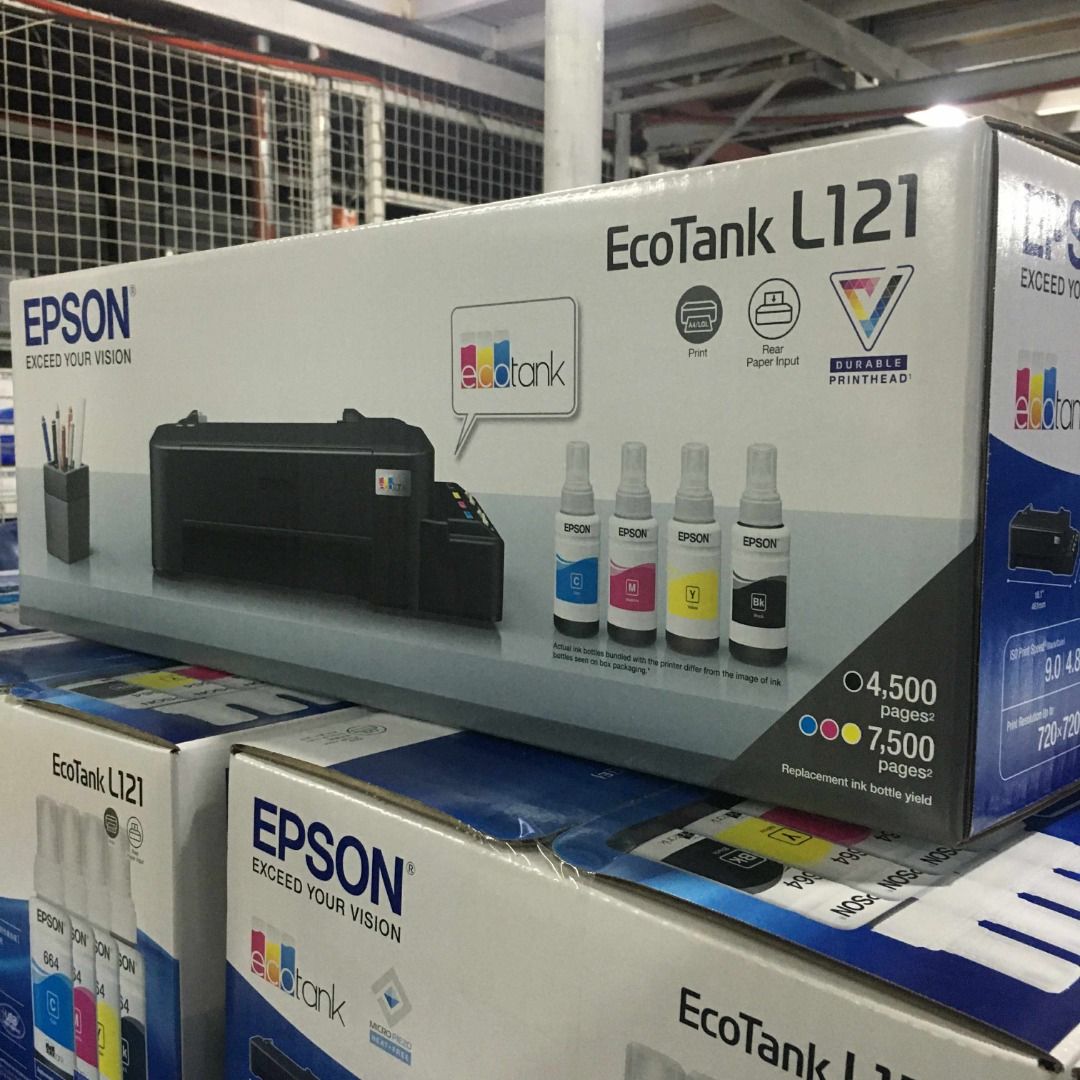 EPSON EcoTank L121 (Category: Printers, Scanners & Copiers) located in Quezon City. Submitted by colisricky75597 (Listing ID 1387549198, Image 2). Description: EPSON EcoTank L121 SINGLE FUNCTION PRINT ONLY 5,400 ONLY LAST PRICE LOCATION: 168 MINDANAO AVE, PROJECT 8 QUEZON CITY. VIA LALAMOVE OR PICK UP 09071589321.