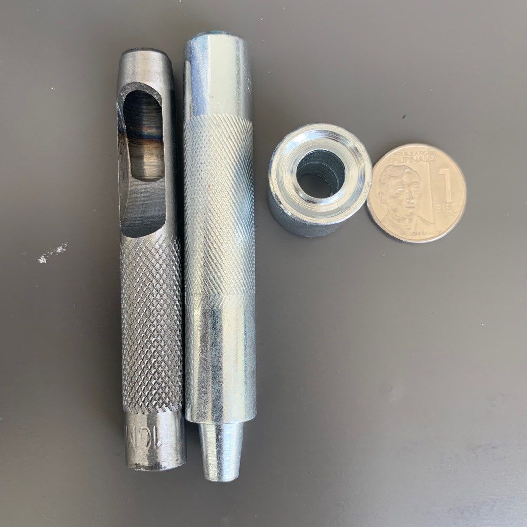 Eyelet Puncher Grommet Tool (10mm) (Category: Craft Supplies & Tools) located in Bulacan. Submitted by zedt._. (Listing ID 1387569601, Image 1). Description: 📦Reason for Selling: Wrong size. 📌 Condition: Brand new 📌 Size reference: see photo (with 1 peso coin for scale) Eyelet Puncher | Grommet Tool / Grommet Puncher | Eyelet Press Tool | Metal Hole Puncher | Snap Fastener Tool | Rivet Eyelet Tool | DIY Leather / Canvas Puncher | Sewing / Bag 