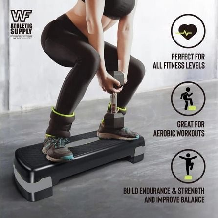 Fitness Home Gym Exercise Step Block Board Height Adjustable Aerobic ...
