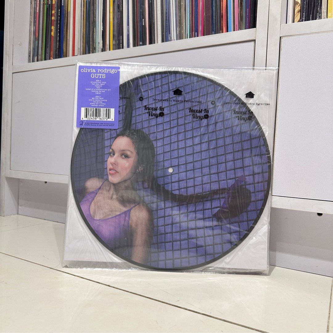 GUTS - Olivia Rodrigo Vinyl (Category: Vinyls) located in Paranaque City. Submitted by kckvr (Listing ID 1276481942, Image 1). Description: LAST PIECE / LAST STOCK - Picture Disc 1LP (Spotify Fan First exclusive) - Secret Track: Obsessed - Brand New - Unsealed (to place inner sleeves) - Pristine Condition (no issues, dents, creases) - Message for more pictures/inquiries Location: Parañaque/Taft • message to schedule meet up in different areas. av