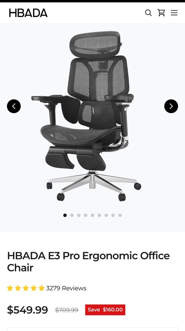 E3 Pro Office Chair Hbada Hbada E3 PRO Mesh Modern Ergonomics