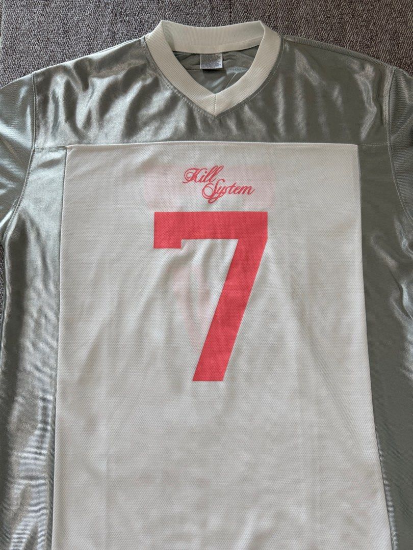 KILLSYSTEM Jersey Shirt Pink (Category: Shirts) located in Quezon City. Submitted by gianncoded (Listing ID 1387587357, Image 3). Description: Size Dimensions: 21” x 24”.