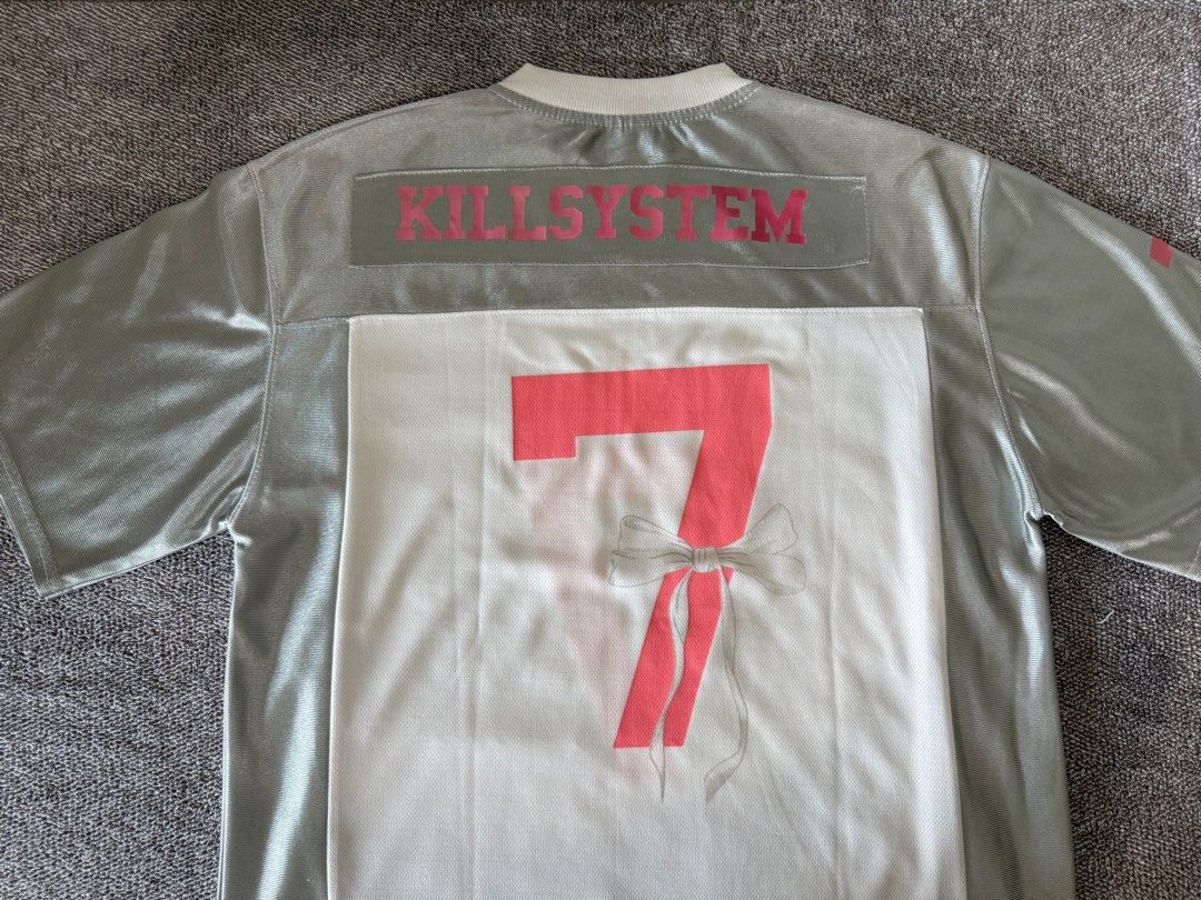 KILLSYSTEM Jersey Shirt Pink (Category: Shirts) located in Quezon City. Submitted by gianncoded (Listing ID 1387587357, Image 2). Description: Size Dimensions: 21” x 24”.