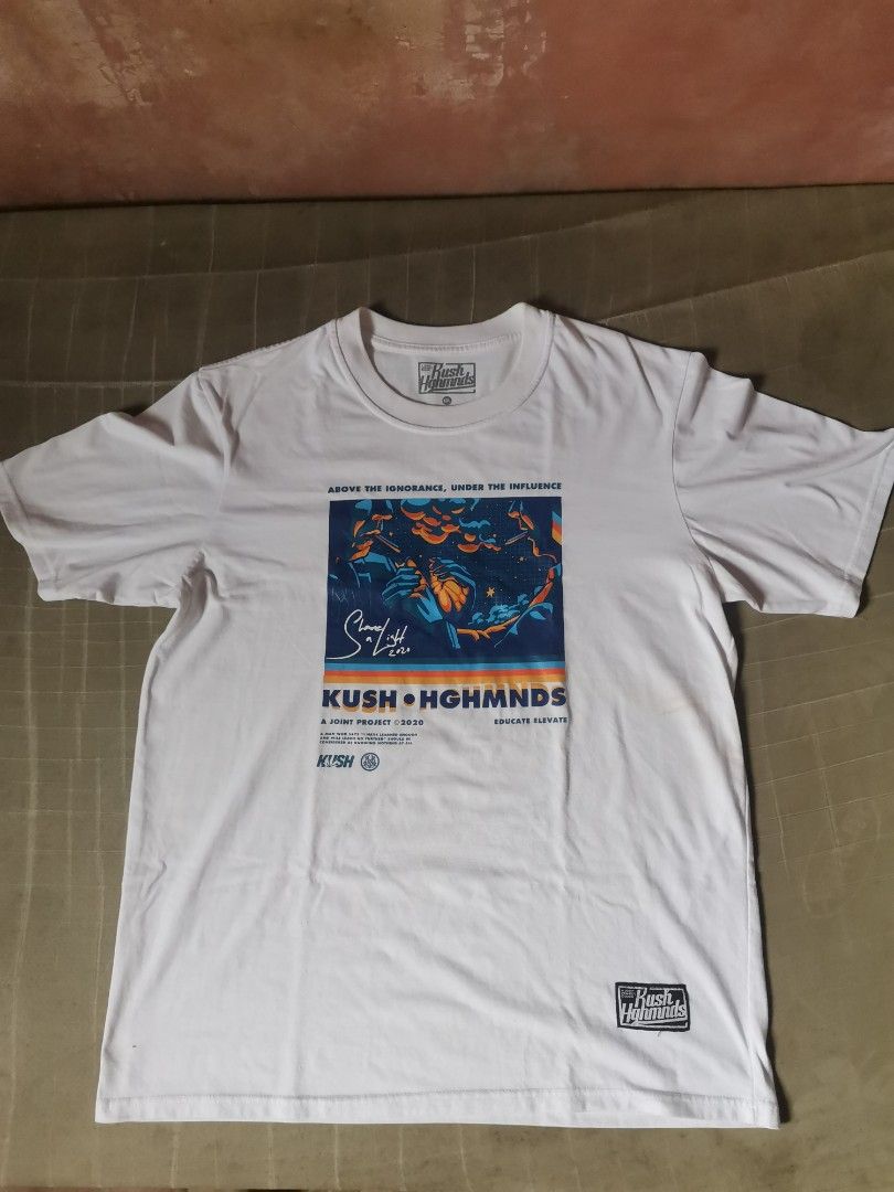 Kush x Highminds Tee (Category: Tshirts & Polo Shirts ) located in Manila. Submitted by johnpatrickzxc (Listing ID 1387632489, Image 2). Description: A joint collaboration between Kush x Highminds, both a popular brand here in the Philippines.