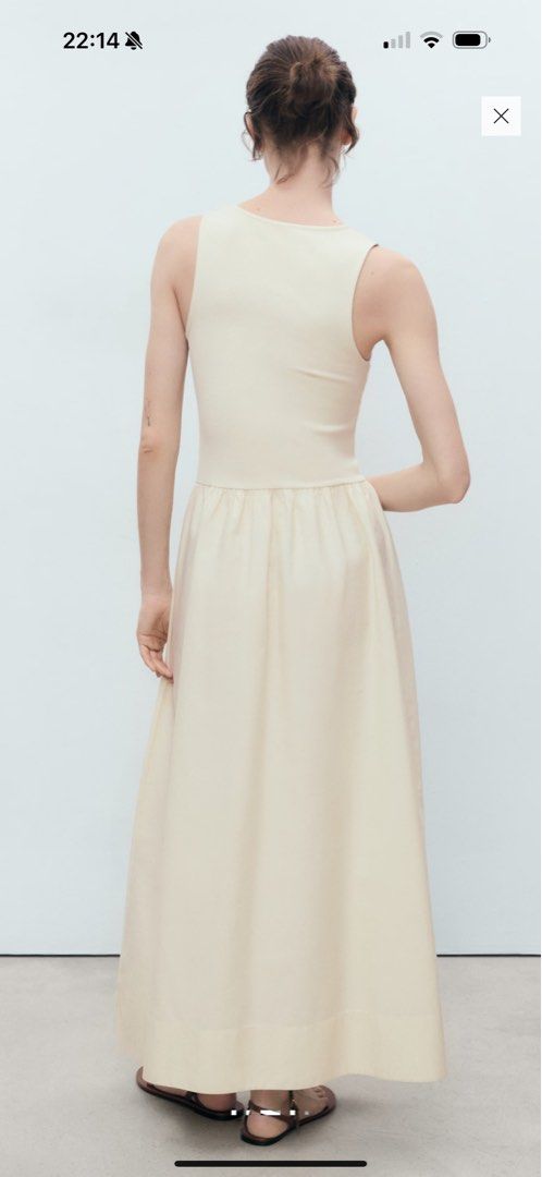 Mango Flared Dress in Combined Fabric (Category: Dresses) located in Malabon City. Submitted by decluttergyal (Listing ID 1387551368, Image 3). Description: Used once, size XS, but can fit S. Can send actual pictures but no WW. Fir reference I am 5’5 and this falls on my ankle. Last price, no more haggling. Item was worn for 2 hours max..