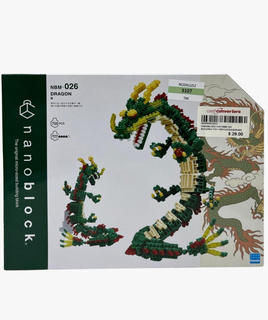 Nanoblock NBM 026 Dragon Micro Sized Building Blocks, Hobbies & Toys ...