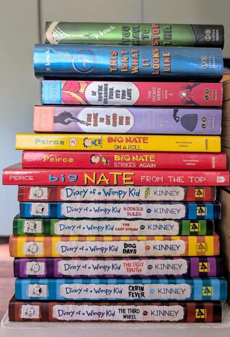 Miscellaneous Children's Fiction Novels (Category: Storybooks) located in Paranaque City. Submitted by kabechoco (Listing ID 1387674309, Image 2). Description: Prices are on the first image! Pls DM for pics of specific books. -- ⚠️Not available⚠️ Diary of a Wimpy Kid series --.