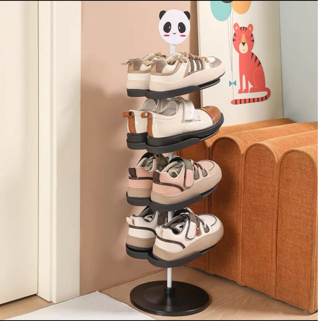 Shoe Rack Little Multi-Layer Cute Children's Shoe Rack Small Ultra-Narrow Space-Saving ...