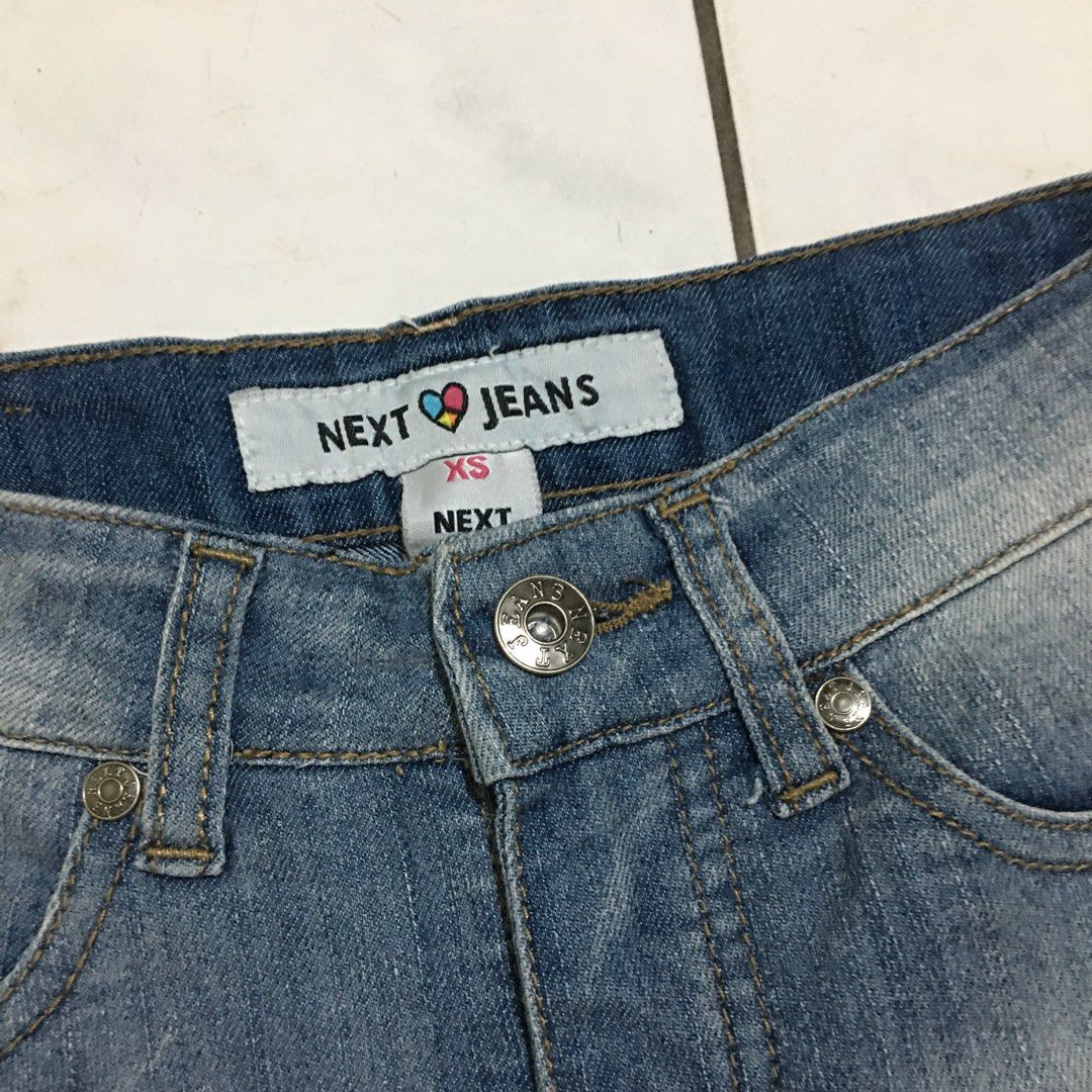 NEXT jeans denim shorts xs (Category: Shorts) located in Dagupan City. Submitted by einalem.declutters (Listing ID 1387682694, Image 3). Description: Only used once or twice Mop:gcash/maya Mod: j&t/lbc Buyer will shoulder the shipping fee Send a message if interested.