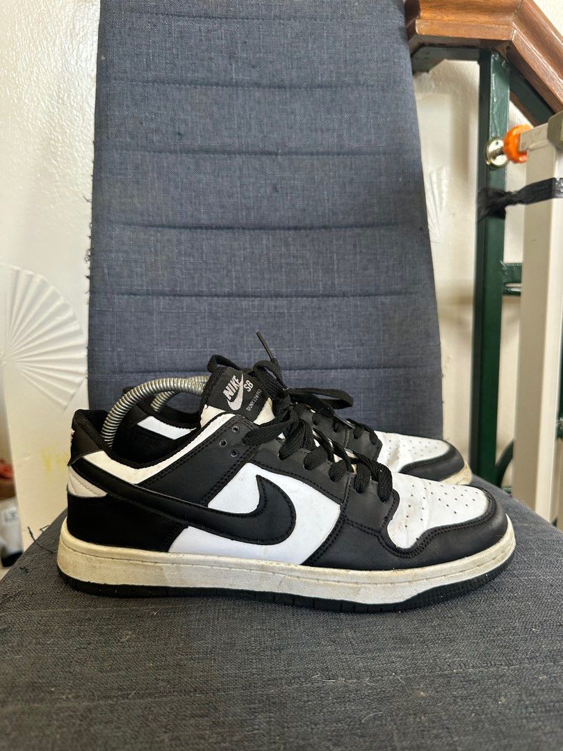 Nike Panda Dunk Low (Category: Sneakers) located in Quezon City. Submitted by jesscagungun (Listing ID 1387605718, Image 3). Description: Ukay bale po ito from US, so it needs cleaning. What you see is what you get. Nasa picture na po lahat ng details, thank you..